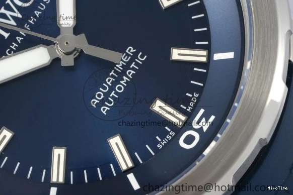 MIROTIME 0106 WellDesigned Aquatimer Automatic SS RSF 1:1 Best Edition Blue Dial on Blue Rubber Strap A 7057